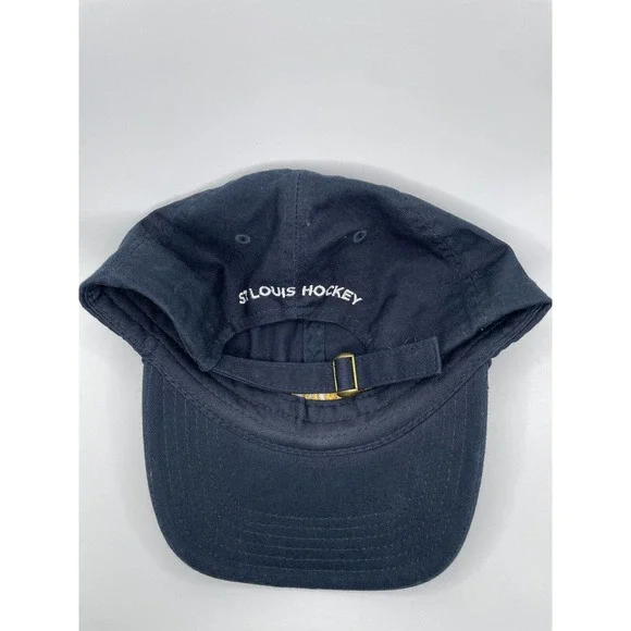 St Louis Blues Hockey Hat Adjustable Strap One Size NHL Finally Spell Out Cap - Picture 3 of 5